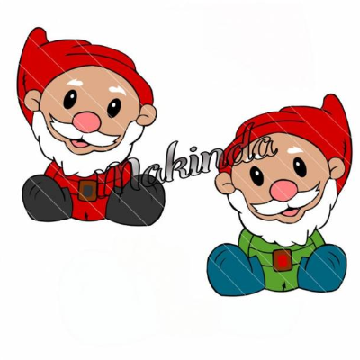 Plotterdatei Set Zwerg & Weihnachtszwerg – Doppelpack SVG DXF für Weihnachten und Sommer