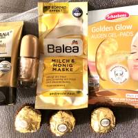 Goldbox, Wellnessbox, Geschenkset, nur goldfarbene Produkte, Weihnachtsgeschenk Bild 5