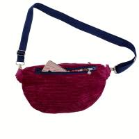  Bauchtasche "Lili"  trendiger Cross-Body-Bag, Bodybag , Hüfttasche aus Breitcord, Umhängetasche, Festivaltasch Bild 3