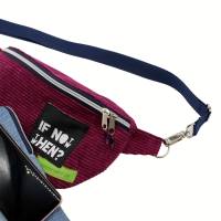  Bauchtasche "Lili"  trendiger Cross-Body-Bag, Bodybag , Hüfttasche aus Breitcord, Umhängetasche, Festivaltasch Bild 5
