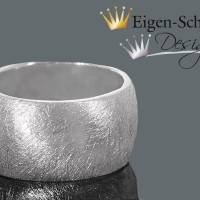 Goldschmiede Silberring "to scratched" in 925er Sterling Silber, Ring Silber, Ring Unisex, Verlobungsring, Bild 1