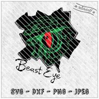 Plotterdatei - Beast Eye - SVG - DXF - Datei - Mithstoff Bild 1
