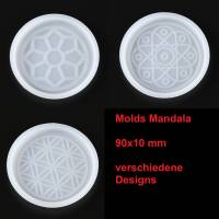 Silikonform , Mold, Silikonmold, Mandala, Untersetzer, Dekoration, 90x10 mm Bild 1