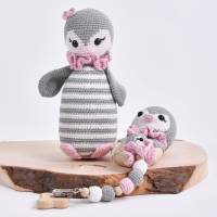 Handgefertigtes gehäkeltes Kinderspielzeugset "POLAR" aus Baumwolle, Geschenk Set zur Geburt,Handmade Amigurumi Bild 3