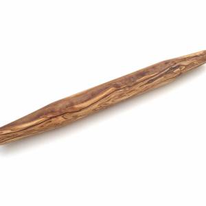 Teigroller abgerundet, Länge 40/44 cm wählbar, Französisch Rolling Pin, Pizzaroller, Nudelholz, handgefertigt aus Oliven Bild 3