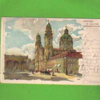 AK - München St. Cajetan Theatiner Hofkirche - um 1903 Bild 1