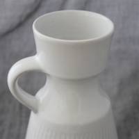 weiße Keramikvase 60er Jahre/ A Bild 3