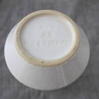 weiße Keramikvase 60er Jahre/ A Bild 5