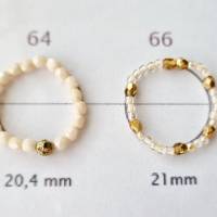flexibler Ring, Perlenring, elastischer Ring, Daumenring, Zehenring, kleines Geschenk, Set 2 Stück Bild 10