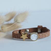 Personalisiertes Sternenkind Lederarmband mit personalisierter Geschenkschachtel, Andenken, Schutzengel, Fehlgeburt Bild 2