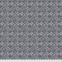 Patchworkstoff Free Spirit Good Vibrations PWBM065 weiß/schwarz Stoff Quilten reine Baumwolle WeGe-Quilts Bild 1