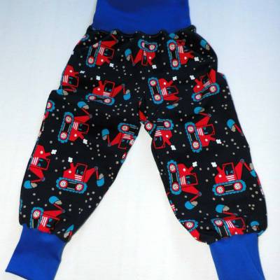 Pumphose Mitwachshose Bagger Dunkelblau - Blau Gr. 92 / 98