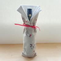 Stoffbeutel "Rentier" in Jackenform für Weihnachtsgeschenke * Flaschen * Deko * Vasen * Bild 1