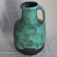 grüne Vase Fat Lava 70er Jahre Bild 1