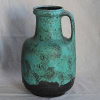 grüne Vase Fat Lava 70er Jahre Bild 2
