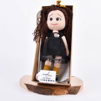 Handgefertigte gehäkelte Puppe "Steffi" aus Baumwolle, Amigurumi Puppe, Geschenk gür Mädchen zu Ostern oder Gebu Bild 7