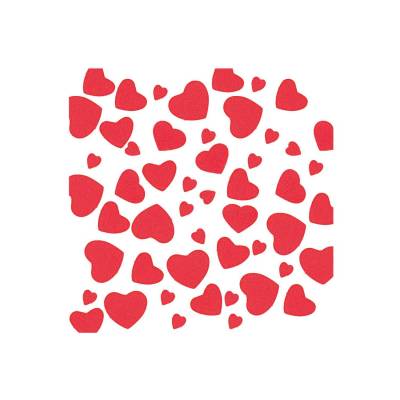 Dekorative Filzherzen zum Aufkleben