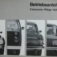 VW Betriebsanleitung Teil 2,  Fahrpraxis-Pflege-Selbsthilfe- August 1972 Bild 1