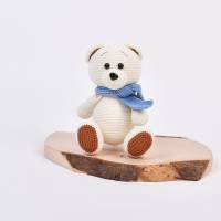 Handgefertigte gehäkelter Bär "MARKO" aus Baumwolle Bild 1