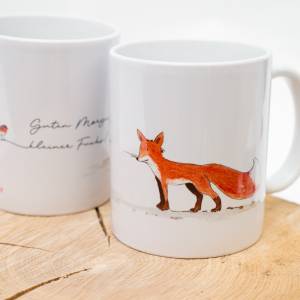 Frühstückstasse mit Fuchs, Tasse Personalisierbar, Weihnachtsgeschenk Tasse Bild 1