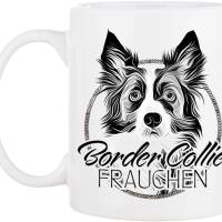 Hunde-Tasse BORDER COLLIE FRAUCHEN mit Hunderasse im Cartoon-Stil┊tolle Geschenkidee für Hundebesitzer Bild 2