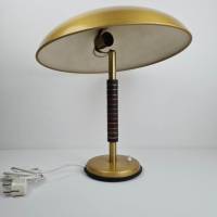 Tischleuchte Schreibtischlampe Art Deco - gold farbenes Metall Bild 2