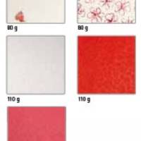 Naturpapier-Sortiment 30,5x30,5 - 5 Blatt sortiert rot Bild 2