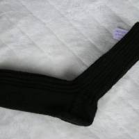 Socken - Gr. 40 - handgestrickt - Fb. schwarz Bild 1