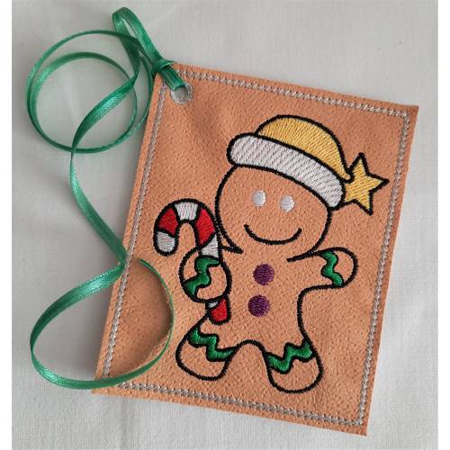 ITH Stickdatei "Lebkuchenmann" 10x10cm und 13x18 Rahmen