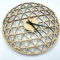 Wanduhr Triangular - Uhr aus Holz Bild 2