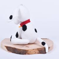 Handgefertigte gehäkeltes Kuscheltier Hund "LUKA" aus Baumwolle, süßer Dalmatiner, Geschenk zu Ostern,Geburtstag Bild 6
