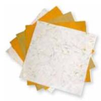 Naturpapier-Sortiment 30,5x30,5 - 5 Blatt sortiert orange Bild 1
