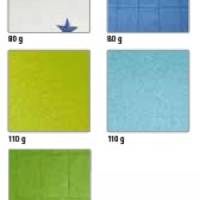 Naturpapier-Sortiment 30,5x30,5 - 5 Blatt sortiert blau Bild 2
