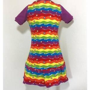 Sommerkleid Bibi rainbow als Rüschenkleid für Mädchen in verschiedenen Größen - Kleid Sommerkleid Bild 2