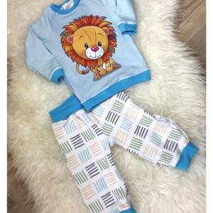 2 teiliges Baby Set Löwe in der Größe 56-68 bestehend aus Pullover und Hose - Neugeborene Bild 6