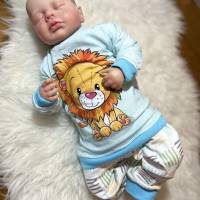 2 teiliges Baby Set Löwe in der Größe 56-68 bestehend aus Pullover und Hose - Neugeborene Bild 8