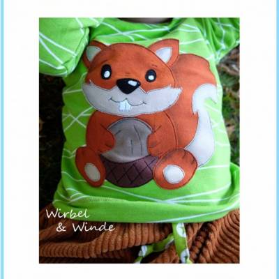 Applikationsvorlage Hörnchen