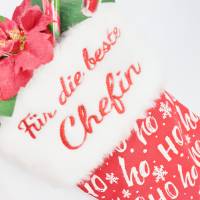 Weihnachtsstiefel Nikolaussocke mit deinem Wunschtext handmade Bild 5