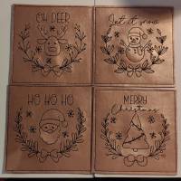 Digitale Stickserie Happy Wrapping Christmas Wreaths ITH 13x18 (5x7") Bild 4