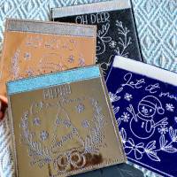 Digitale Stickserie Happy Wrapping Christmas Wreaths ITH 13x18 (5x7") Bild 6