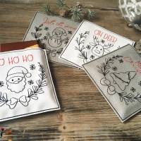 Digitale Stickserie Happy Wrapping Christmas Wreaths ITH 13x18 (5x7") Bild 7