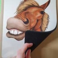 Mousepad, Mauspad, lustiges Pferd Bild 1