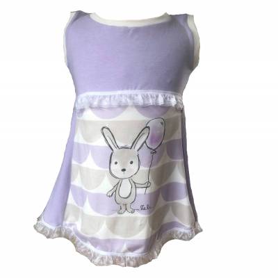 Tunikleid / Tunikakleid Hase mit Ballon Größe 104
