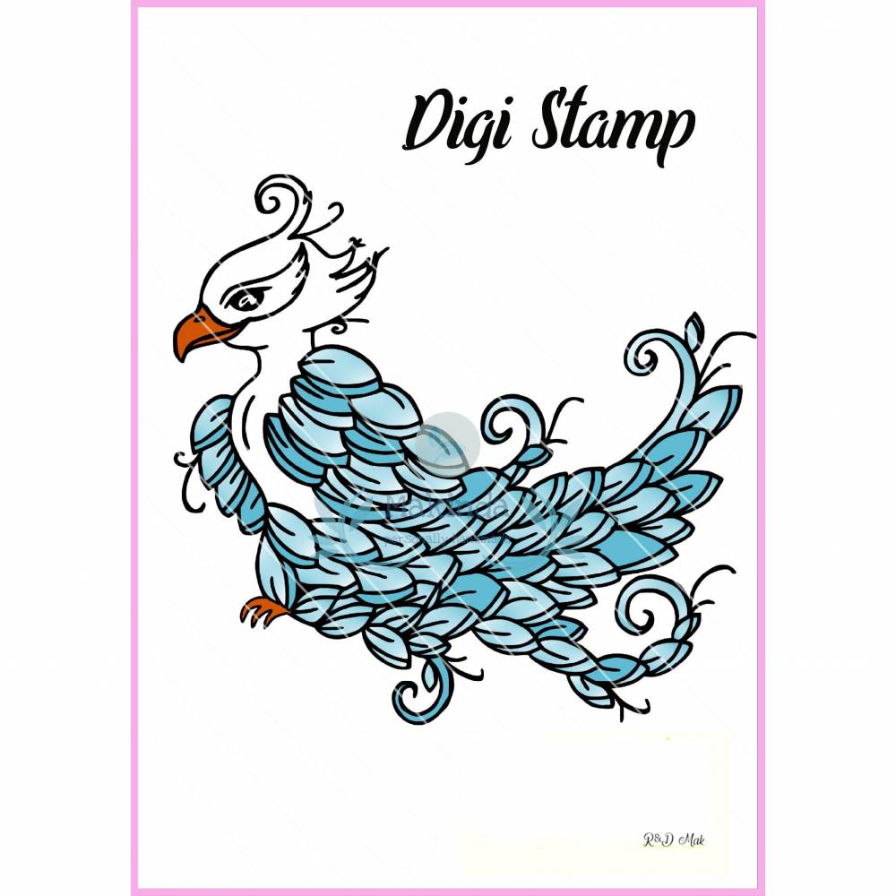 Digi-Stamp Phönix- digitaler Stempel - Sublimationsdruck Bild 1
