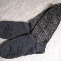 Socken - Gr. 48 - handgestrickte Männersocken Bild 1
