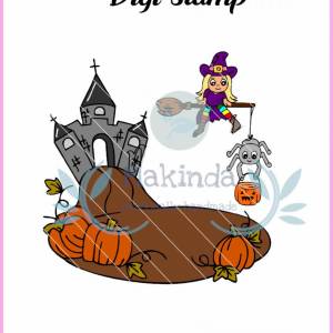 Digi-Stamp Halloween- digitaler Stempel - Sublimationsdruck. Vielfältiges Set Bild 1