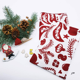 Nikolaussack & Geschenkbeutel rot-weiß – Nachhaltig, handgemacht aus Franken