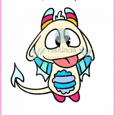 Digi-Stamp Monster- digitaler Stempel - Sublimationsdruck