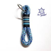 Schlüsselanhänger, türkis, blau, silber von AlsterStruppi Bild 2