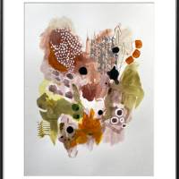 "Funkelnder Herbst" als Set mit 3 Bilder 24 x 32 cm Acrylbild auf Künstlerpapier Bild 3